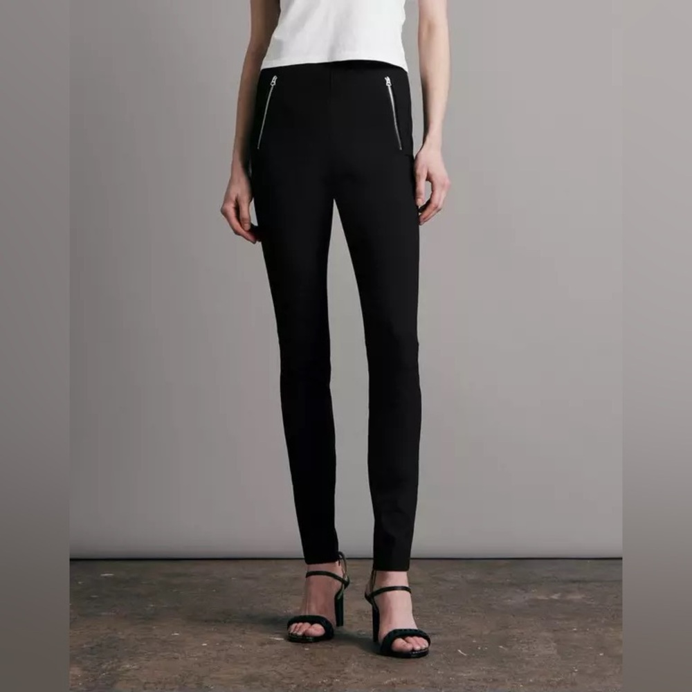 RAG & BONE Simone Cotton Sport Pant- Black (size 8)